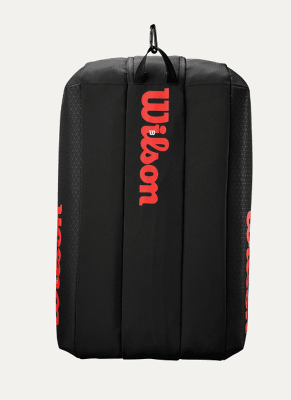 Wilson Super Tour Clash V3 15PK Racket Bag (Svart / Rød)
