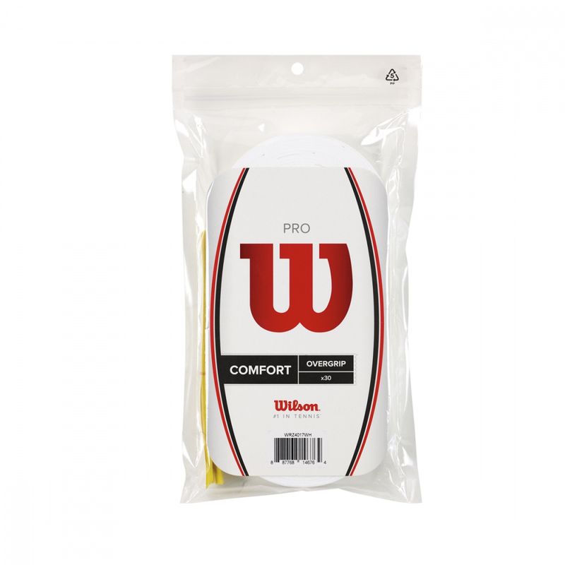 Wilson Pro Comfort Overgrip 30 Pack (Hvit)