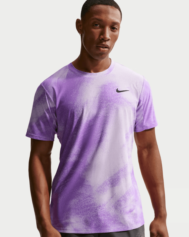 NikeCourt Slam Men's Dri-FIT Advantage Tennis Top (Violet Mist / Bright / Violet / Black)
