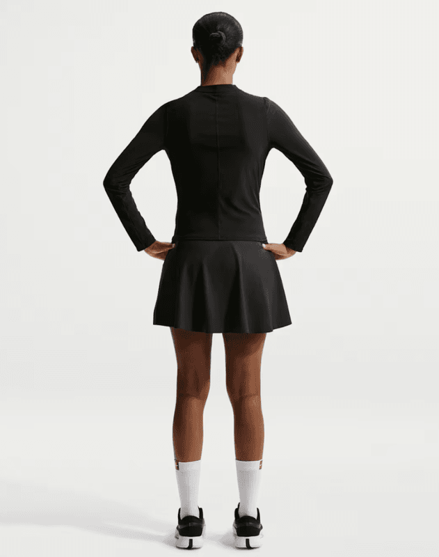 NikeCourt Advantage Women's Dri-FIT Mid Layer Tennis Top (Svart)
