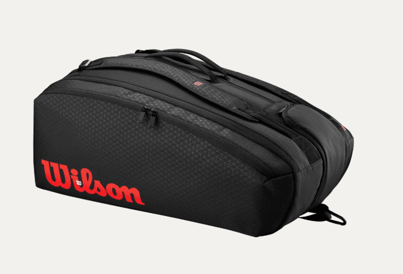 Wilson Super Tour Clash V3 15PK Racket Bag (Svart / Rød)