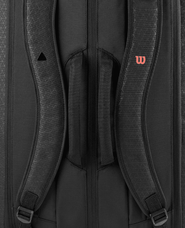 Wilson Super Tour Clash V3 15PK Racket Bag (Svart / Rød)