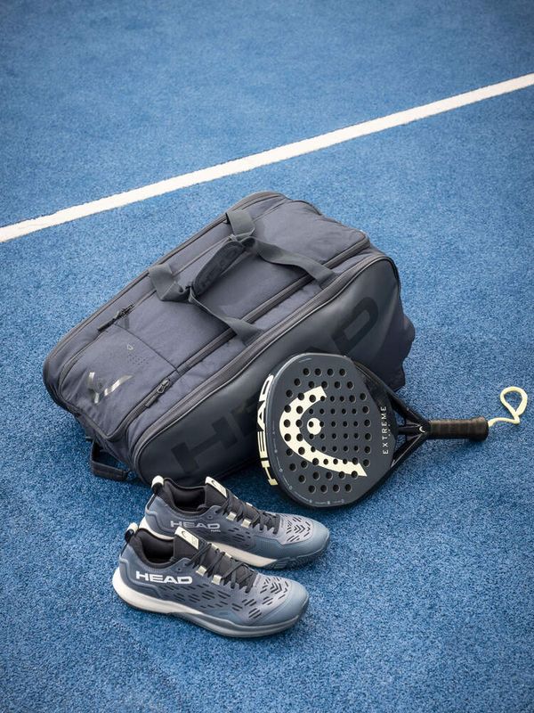 Head Motion Pro 1.5 Men Padel Shoes (Dark Blue / Cantaloupe Green)
